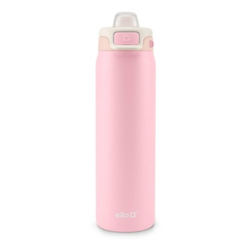 Ello Pop and Fill 22oz Stainless Steel Water Bottle Sorbet Pink ‼️mild stains on the outside and inside and lid is broken‼️