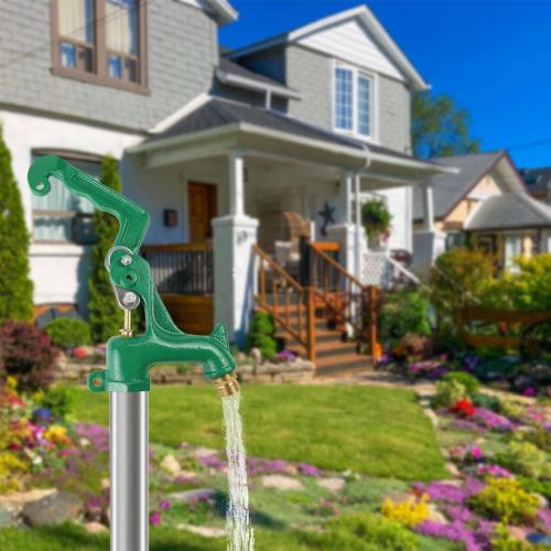 Frost Proof Yard Hydrant Frost Free Outdoor Faucet Freeze Proof Total3.25FT | Water Hydrant for Yard Irrigation Garden Patio Clean Farm Pasture Watering Drinking,3/4Pipe Connection,12”Bury Depth,No Lead