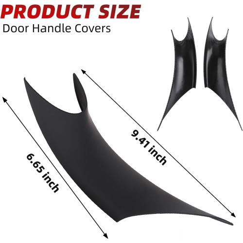 2PCS Car Sticky Door Handle Cover Compatible with BMW 3&4 Series