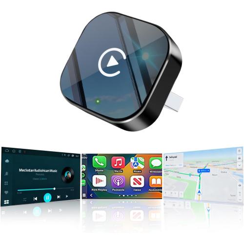 Wireless CarPlay Adapter2026 Upgraded – Suitable for Apple iPhone & Android, with Compact Size, Plug-and-Play Convenience, and Fast, Stable Connection for CarPlay & Android Applications