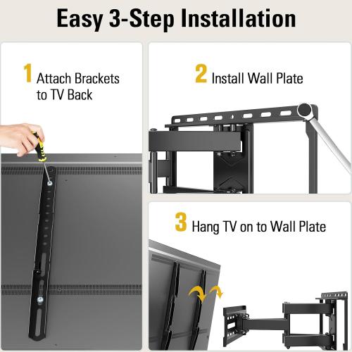 Mounting Dream Full Motion TV Wall Mount for 32-70 Inch TVs up to 110lbs