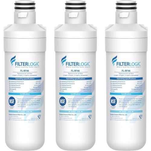 Filterlogic LT1000PC ADQ747935 Refrigerator Water Filter, 3 Pack