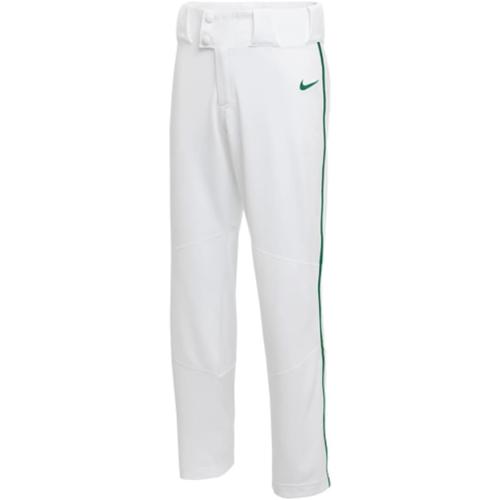 L Nike Boys GSB Team Vapor Select Piped Pants, White/Green