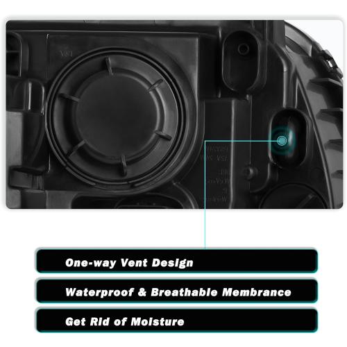 TUSDAR Headlight Assembly Compatible with 2015-2023 Chrysler 300/300C