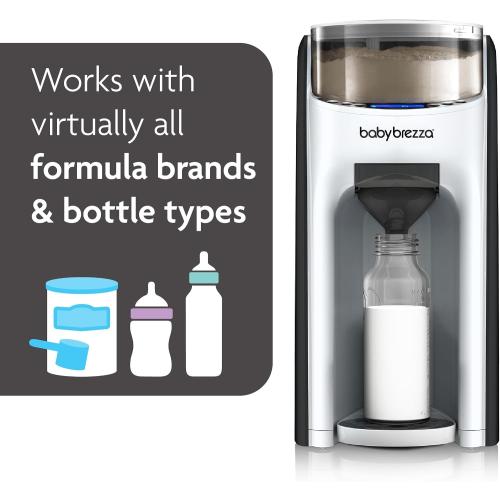 Baby Brezza New and Improved Formula Pro Advanced Formula Dispenser Machine - Automatically Mix a Warm Formula Bottle Instantly - Easily Make Bottle with Automatic Powder Blending, White ❗MAY HAVE MISSING PIECES/NEEDS CLEANING❗