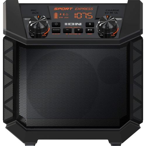 Color Black ION Audio Sport Go Tailgate Portable PA Speaker - Black