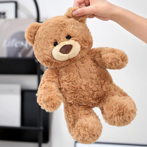 10inch Teddy Bear Stuffed Animal, Soft Teddy Bear Plushie Toys, Birthday Christmas Valentine's Day Gifts for Kid Boys Girls (Brown)