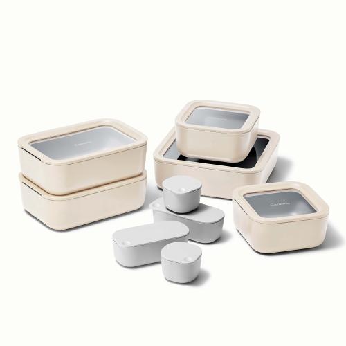 Caraway Home 13pc Ceramic Food Storage Set Cream