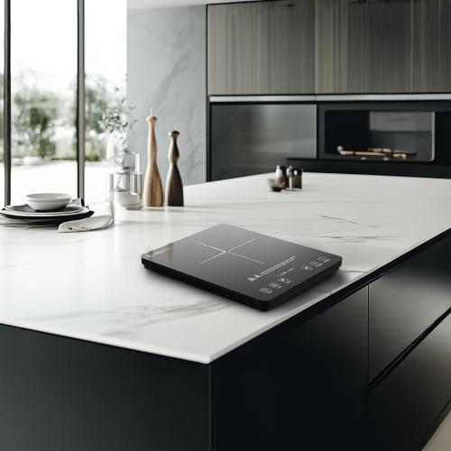 AMZCHEF Portable Induction Cooktop, 20 Temperature & Power Levels, 1800W