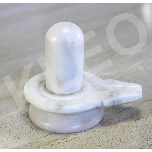 Black Marble Stone Shiva Lingam Shiv Ling Idol Murti Statue Baahubali Design Size (3.5 Inches)