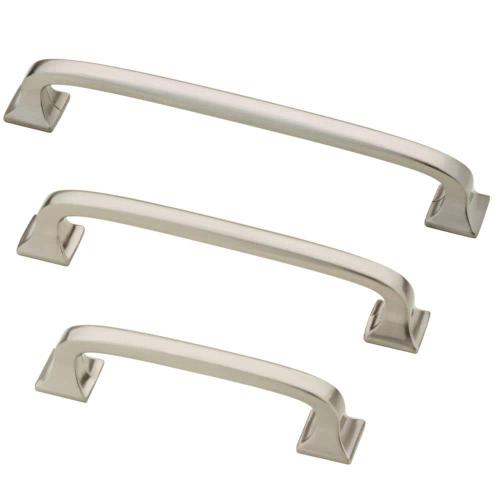 Liberty Essentials 4 in. (102 mm) Satin Nickel Cabinet Drawer Pull (10-Pack)