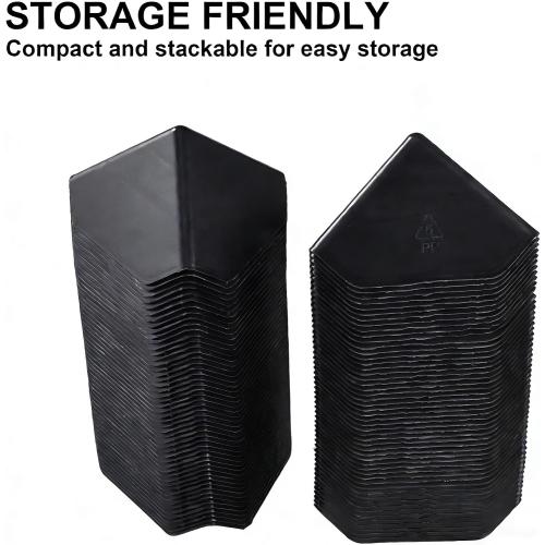 200 Pcs Shipping Box Corner Protectors, Plastic Heavy Duty Packaging Edge Protectors, Reinforcement Corner Guards for Boxes, Cartons and Panel Packaging, 2.36x2.36 x 2.36
