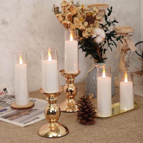 Amagic Flameless Battery Operated Candles with Remote Timer, Pure White