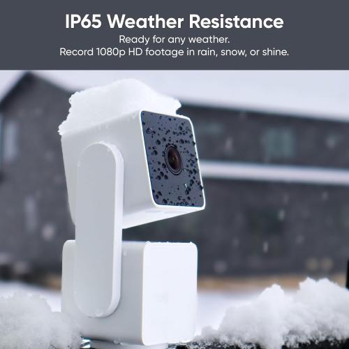 WYZE Cam Pan v3, Indoor/Outdoor IP65-Rated 1080p Pan/Tilt/Zoom Wi-Fi Smart Home Security Camera with Color Night Vision, 2-Way Audio, Compatible with Alexa & Google Assistant, Free Expert Setup