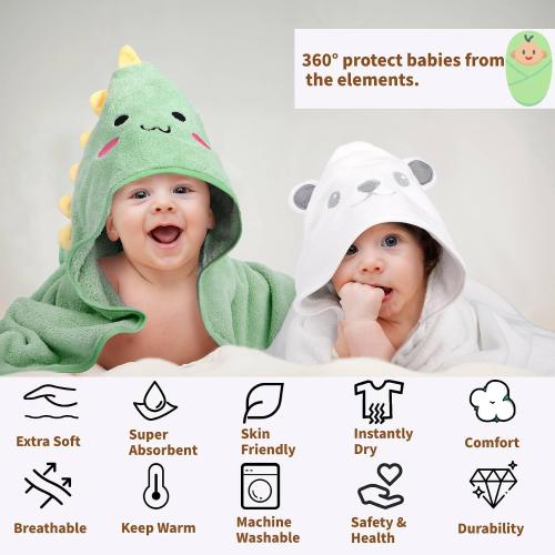 12 PCS Baby Bath Towels Set for Infants Toddlers Essentials