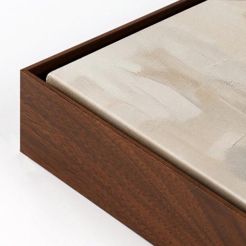 16x20 Canvas Floater Frame for Abstract Wall Art,Walnut Woodgrain