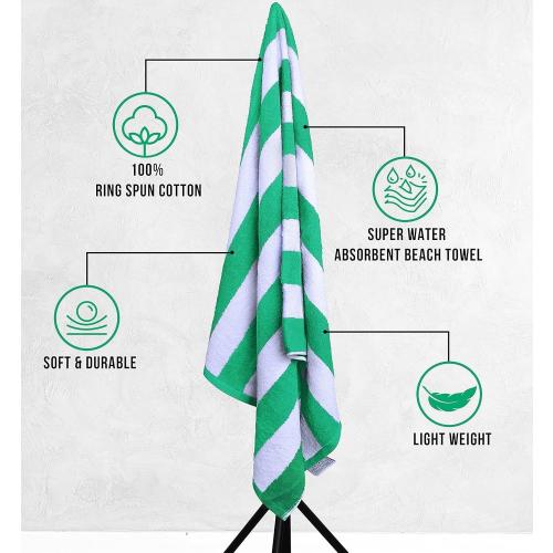 Utopia Towels Beach Towels, 4 Pack, 30x60 in, Bath Towels Cotton, Variety