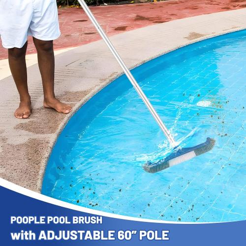 Swimming Pool Cleaning Kit - Includes Pool Skimmer Net, 18 Pool Brush