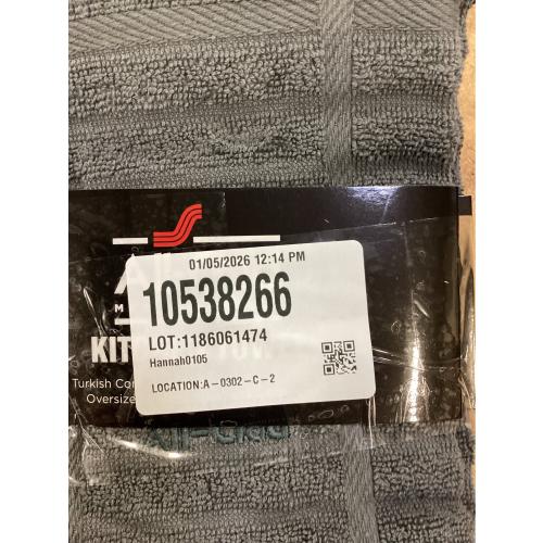 All-Clad Solid Cotton Kitchen Towel, 2 Pack, Pewter