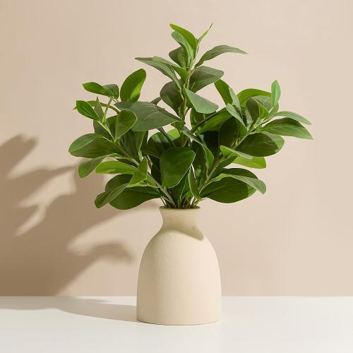 16 Artificial Eucalyptus Stems Potted Plant Indoor Fake Plants
