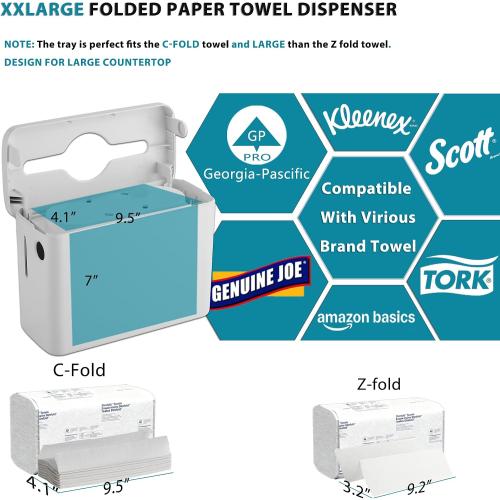 Ultra Large C Fold Paper Towel Dispenser Countertop - M7 D-3409 Lavender