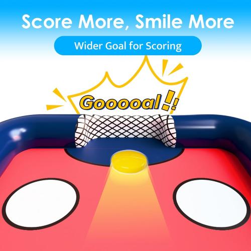 Funscape Kids Hockey Pool Game Toys, Big Inflatable Water Play Floating Toy
