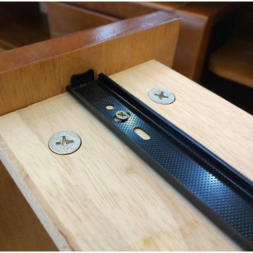 BT9834 12 Inches Full Extension Drawer Slides/Ball Bearing Slide Rail 3 Section Black (1 Pair)