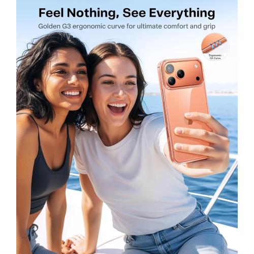 TORRAS for iPhone 17 Pro Max Case Crystal Clear, Anti-Yellowing, Clear 6.9