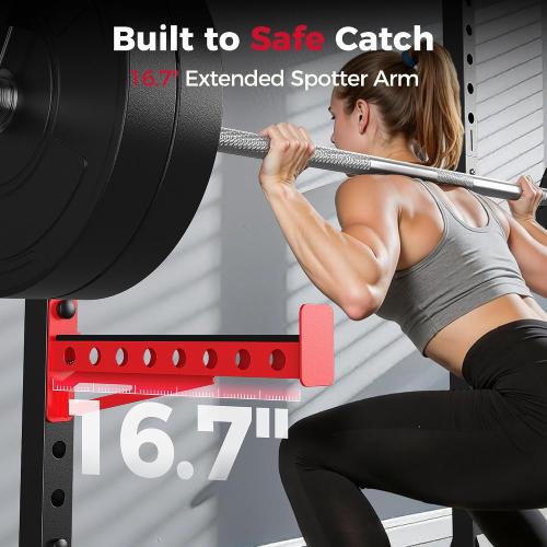 FLYBIRD SR1 Squat Rack, Adjustable Power Rack for 6FT/7FT Barbells