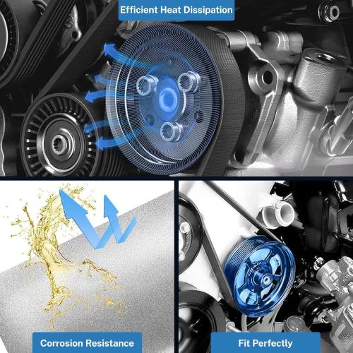 Replace OE 20756710, 26041315, 15077397 20-8704 Power Steering Pump Fits for 2003-2005 Silverado 1500 V6 4.3L/V8 4.8L,for 2002-2006 Sierra 1500 V6 4.3L/V8 4.8L,For 2002-2003 GMC Yukon V8 4.8L/5.3L
