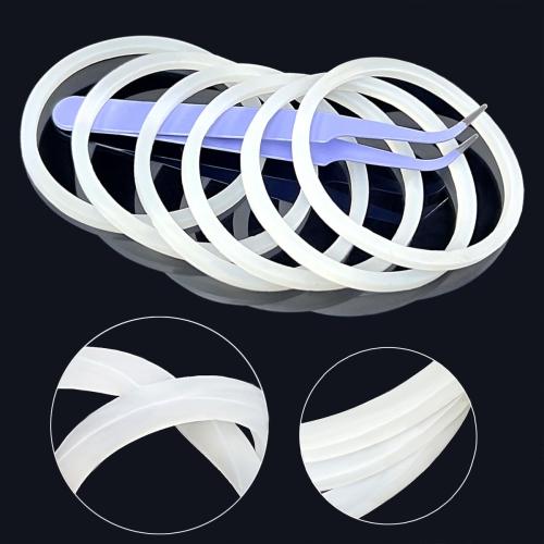6 Pcs Water Bottle Gasket Replacement for Hydro Flask Wide Mouth Flip Lid, Silicone Water Bottle O Rings, Gasket Seals,Compatible with, Hydroflask Replacement Gasket,2 Inch with Tweezers