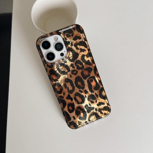 for iPhone 16 Pro Max Glitter Leopard Print Phone Case