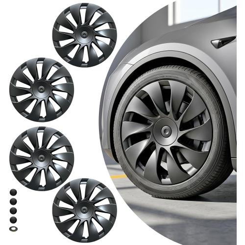KAVANIC Hubcap Fits for Model 3 Standard 18 Prismata Wheel 2025 2026, 4PCS
