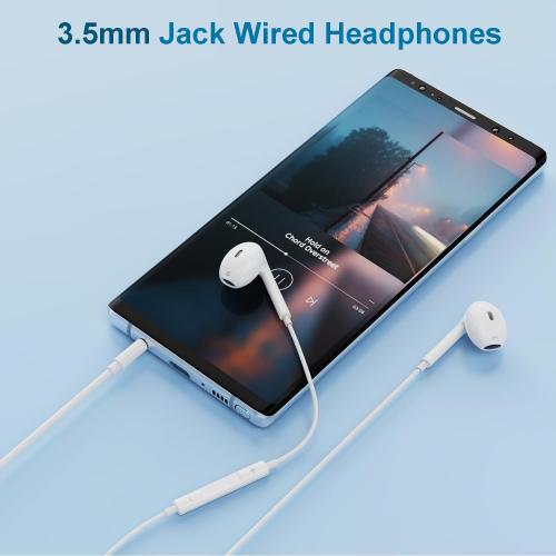 1 Pack Wired iPhone Earbuds/Wired Headphones with 3.5mm Jack Earphones[MFi Certified] with Microphone Volume Control Compatible for iPhone,iPad,iPod, Computer,MP3/4,Android Most 3.5mm Audio Devices