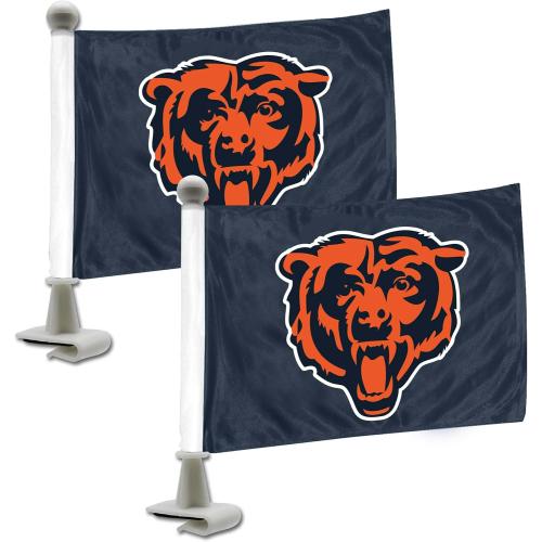 FANMATS NFL Unisex-Adult Ambassador Car Flags - 2 Pack Mini Auto Flags, 4in X 6in