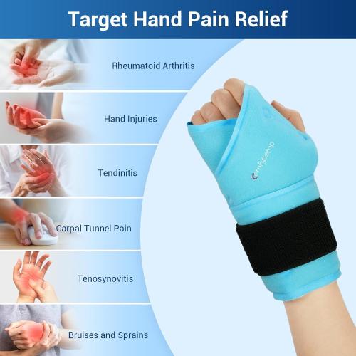 Comfytemp 24.5 Extra Long Wrist Ice Pack Wrap for Carpal Tunnel Relief