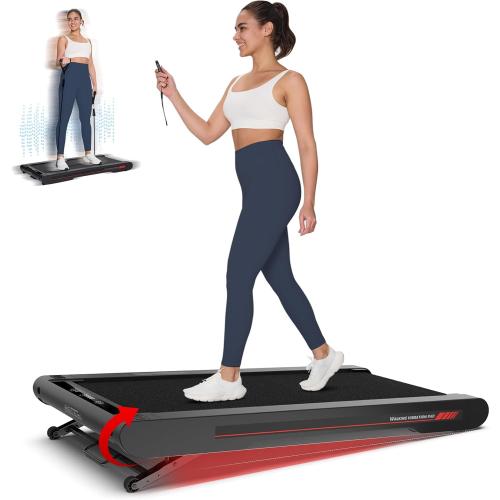 Sperax Walking Vibration Pad with Manual Incline,Under Desk Treadmill for Home,4 in 1 Vibration Plate Exercise Machine with APP,350LB Capacity