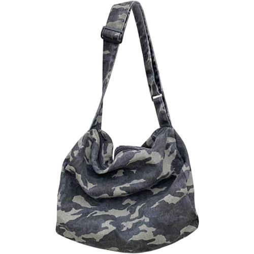 Crossbody Bags Camouflage Hobo Crossbody Bag Large Capacity Washable Zipper for Leisure Travel Shopping Hand Bag
