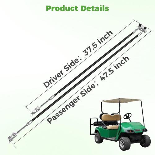 10L0L Golf Cart Brake Cable for EZGO TXT & Medalist 1994-up, Driver and Passenger Side, Replace OEM 70716-G03 70273-G03 70969-G03