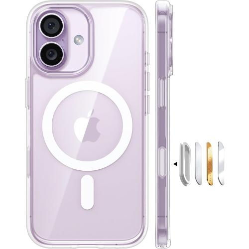 TORRAS Magnetic Shockproof for iPhone 17 case Anti-Yellowing, Crystal Clear