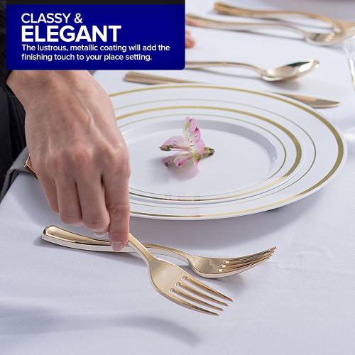 Gold Plastic Silverware