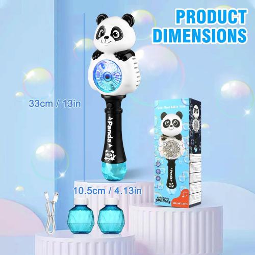 Aooess Bubble Machine for Kids Ages 4-8 Years Old, Light Up Bubble Wand