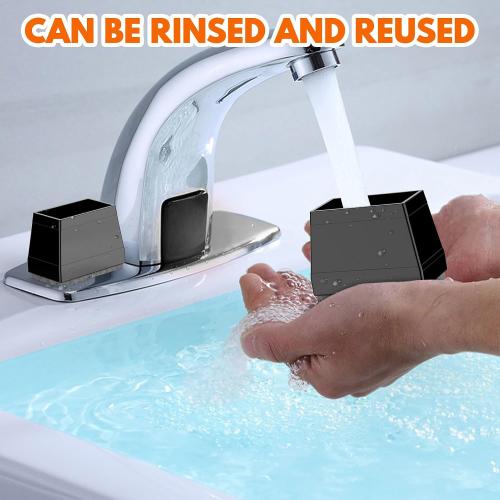 Rectangle Chair Leg Protectors for Hardwood Floors. (Black, 1 x 2.5).