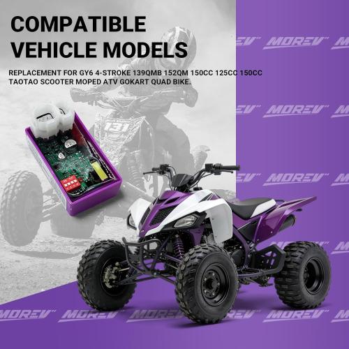 MOREV 6-Pin DC CDI Ignition Module for GY6 50cc-150cc Scooters and Go Karts