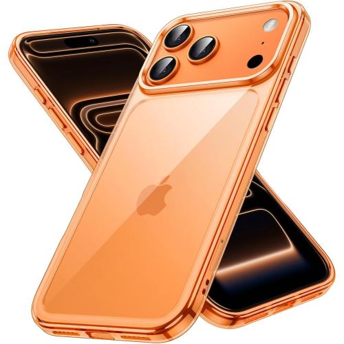 JETech Case for iPhone 17 Pro Max, Anti-Yellowing, Orange