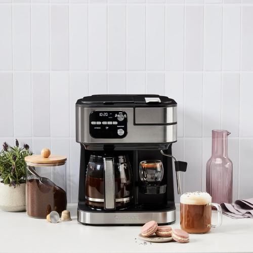 Cuisinart Coffee Center Barista Bar 4-in-1 Coffee Maker, Single-Serve Pods Compatible, Coffeemaker, Three Brewing Sizes, SS-4N1NAS, Black‼️Light dirt‼️