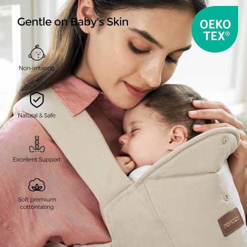 Momcozy Newborn Carrier WeeSnug- Lightweight and Cozy Comfort for 7-25 lbs