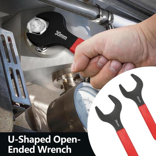 Single Open End Wrench 68mm Metric Thin Spanner for Automotive Repair
