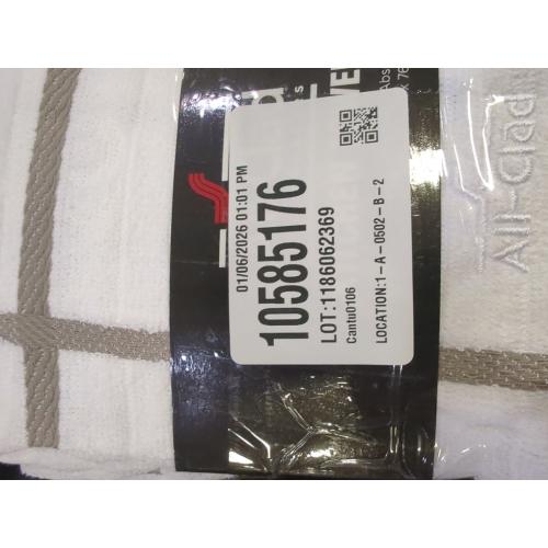 All-Clad Checked Kitchen Towel: Highly Absorbent, Super Soft Long Lasting - 100% Cotton, 17x30 Tea Towel for Cleaning & Drying Dishes, Pans, Glassware, or Countertops, (2-Pack), Titanium Gray