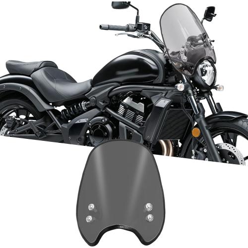 For Vulcan S 650 900 VN650 Eliminator SE 400 450 500 SE E400 E450 E500 vulcan s 650 2026-2015 Motorcycle windshield fairing front windshield handlebars windshield instrument panel (black,Smoke Gray)